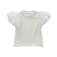 thumbnail image 1 of Undershirt Pack Winter Graphic Tee Girls Color Dot Sleeve T Shirt Summer Crewneck Solid Color, 1 of 4