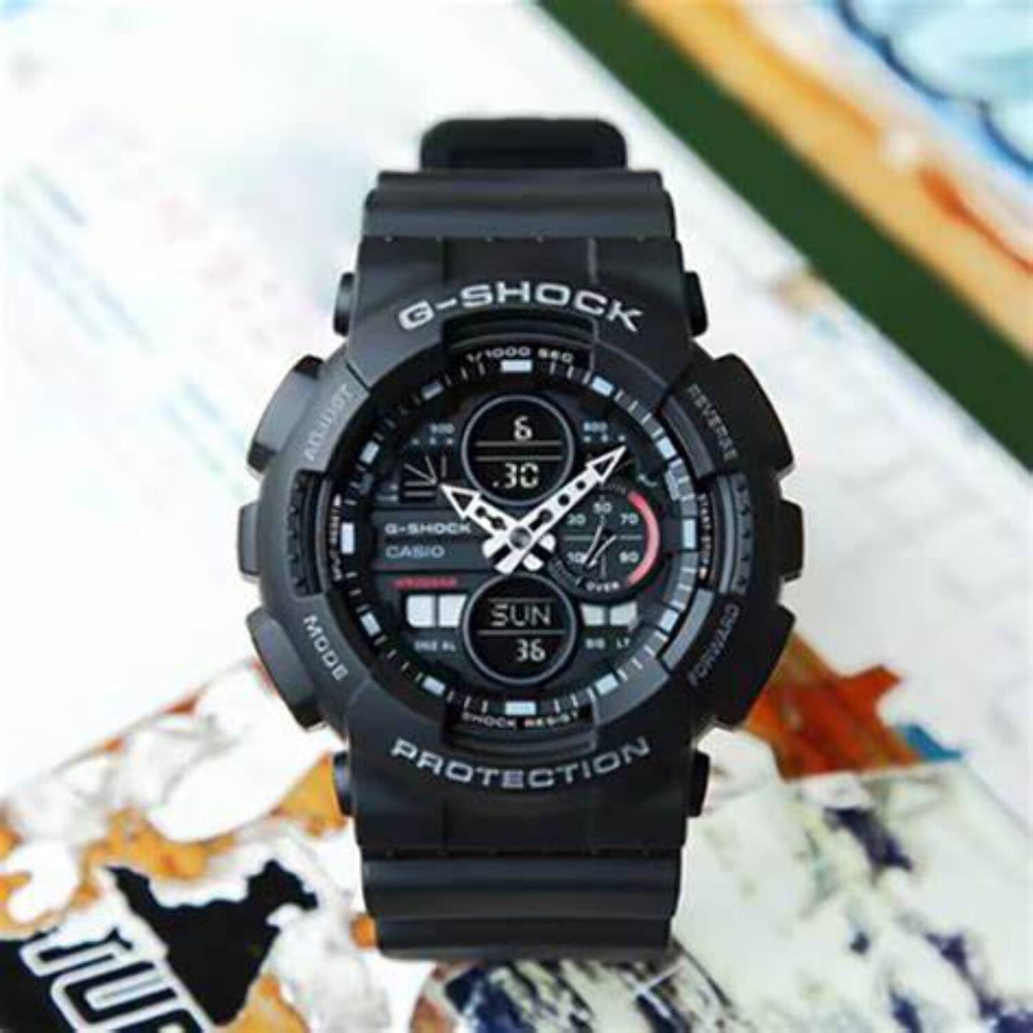 Casio G-shock GA-140-1A1 GA140-1A1 Quartz World Time Men's Watch