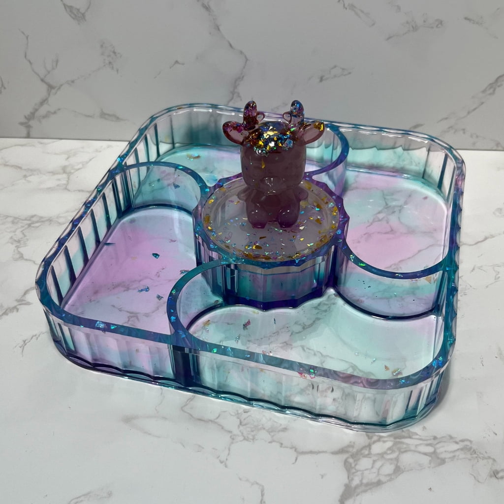 BQBQERT Stylish Silicone Mold Fruit Trays Resin Fruit Storage Box Silicone Suitable for Projects