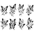 thumbnail image 1 of Tatuajes Temporales Hugtrwg 8 Piezas Brazo Mariposa para Maquillaje, 1 of 9