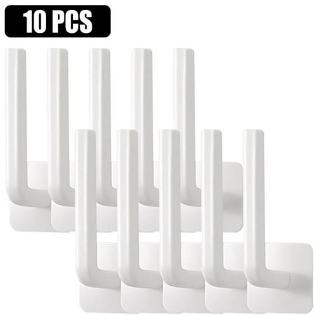 

Organize Items with Multifunctional No-Punch Hooks L-Shaped Power Hooks