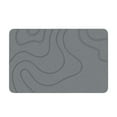 thumbnail image 2 of TAROFISH Diatomaceous Earth Bath Mat 15.75x23.62 Inch Fast Absorbing Quick Dry Bathroom Rug Non-slip Shower Mat Stone Bath Mat for Bathroom Floor,Grey,1PC, 2 of 7
