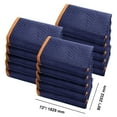 thumbnail image 4 of KFFKFF Moving Pads, 80" x 72", 65 lbs/dz, Set of 12, Durable Non-Woven & Recycled Cotton Material, Heavy-Duty Protection for Furniture, Flooring, and Appliances, Blue/Orange, 4 of 9
