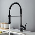thumbnail image 3 of Effortless Cleaning Kitchen Faucet with Dual Mode Setting, Contemporary Industrial Style Faucet with High Arc Spring Design, Corrosion & Rust-resistant Finish Faucet for Easy Maintenance (Gold), 3 of 5