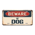 thumbnail image 1 of SignMission A-LP-04-448 Aluminum License Plate - Beware of Dog, 1 of 1
