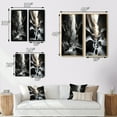 thumbnail image 4 of Designart "Black White Canyon Walls In II" Canyon Framed Wall Art Set Of 2 - Grey Landscapes Frame Gallery Set For Office Decor, 4 of 7