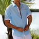 thumbnail image 2 of Hawaiian Shirt For Men, Men's Vintage Button Down Bowling Shirts Short Sleeve Summer Beach Shirt M, 2 of 5