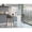 White, variant on Gray Foldable Wall Table, 7 Shelves , Great For Extra Storage Any Location Extending Table In Gray, Seven Shelves, Optimal Area