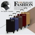 thumbnail image 1 of serony Non-woven Travel Luggage Cover Dustproof Stylish Sticker Type Detachable Simple Style Suitcase Bag Protector Guard Wine Red 24inch, 1 of 5