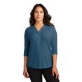 thumbnail image 4 of Port Authority Lk5433 Ladies Concept 3/4-Sleeve Soft Split Neck Top, 4 of 8