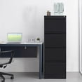 thumbnail image 4 of 4 Drawer File Cabinet, Metal Storage Cabinet for Home Office, Steel Storage Drawer Hanging Letter /Legal/f4/a4 Files, 4 of 6