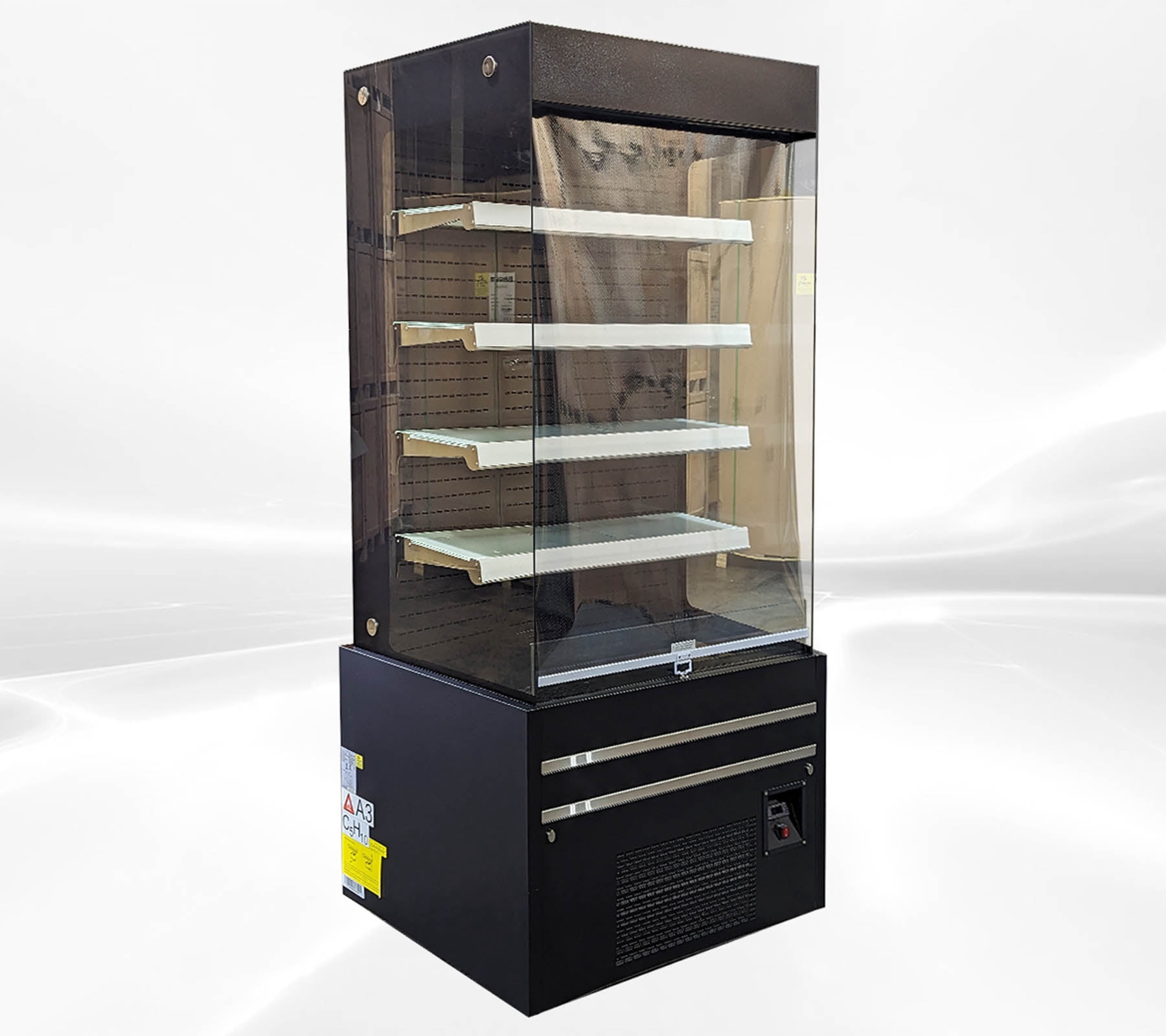 36 in. W 18 Cu. ft Commercial Open Air Display Merchandiser Refrigerator, Grab & Go Refrigerated Display Case, NSF Certified, Vertical Air Curtain Cooler
