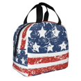 thumbnail image 2 of Fotbe USA Colors Stripes1 Bolsa Térmica con Estampado y Forro de Aluminio Grueso Bolsa de Almuerzo con Bolsillo Frontal para Hombres y Mujeres, Ideal para Trabajo, Escuela, 2 of 8