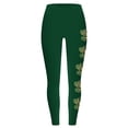 thumbnail image 4 of QATAINLAV St Patricks Day Leggings for Women High Waisted Tummy Control Workout Leggings Trendy Shamrock Leaves Print Irish Green Soft Yoga Pants Lighten Deals of The Day Army Green XL, 4 of 5