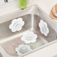 thumbnail image 2 of ionze Kitchen Tools 2pcs Drain Hair Catcher Shower Drain Covers Durable Silicone Hair Stopper Bathtub And Shower Drain Protectors For Bathroom Bathtub And Kitchen Kitchen Accessories （White）, 2 of 7