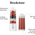 thumbnail image 3 of Brookstone White Compact Personal Blender with Additional Lid, BPA-Free, 500ml, 3 of 7