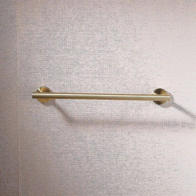 Toallero de baño de pared de acero inoxidable Sus 304 dorado cepillado de 40 cm hhny