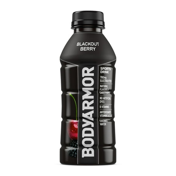 BODYARMOR Blackout Berry Electrolyte Sports Drink, 16 fl oz Bottle