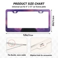 thumbnail image 2 of Aluminum License Plate Frame 2 Pack Car Exterior Accessory Car Tag Holder for Front Rear Plates Cars Decor Purple Sky and Black Cat, 2 of 7