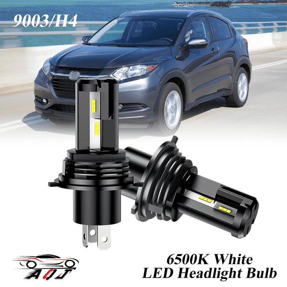 LED Headlight Fit for Honda HR-V 2016 2017 2018 - 30,000LM 300% Super-Bright 6500K White Bulb, Plug & Play, Pack of 2