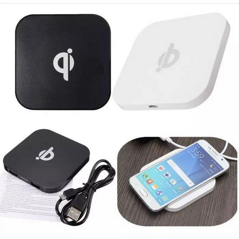 Qi Wireless Charger Mat, CC-Show Portable Cordless 2-Port USB Hub