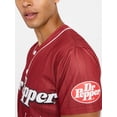 thumbnail image 4 of Dr Pepper Men's & Big Men's Graphic Button Up Jersey, Sizes XS-5XL, 4 of 5