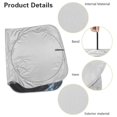 thumbnail image 5 of Yuyamidu Driving Sloth Car Windshield Sunshade Reflective Sun Visor for SUV Van Foldable Automotive Windshield Shade Screens Keep Your Vehicle Cool and Damage Free, 5 of 7