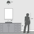 thumbnail image 5 of Hunter - Erling 1-light Matte Black, Small Flush Mount Light, Dimmable, Modern Style, Dome Shaped, for Bedrooms, Kitchens, Dining, Living Rooms - 48132, 5 of 7