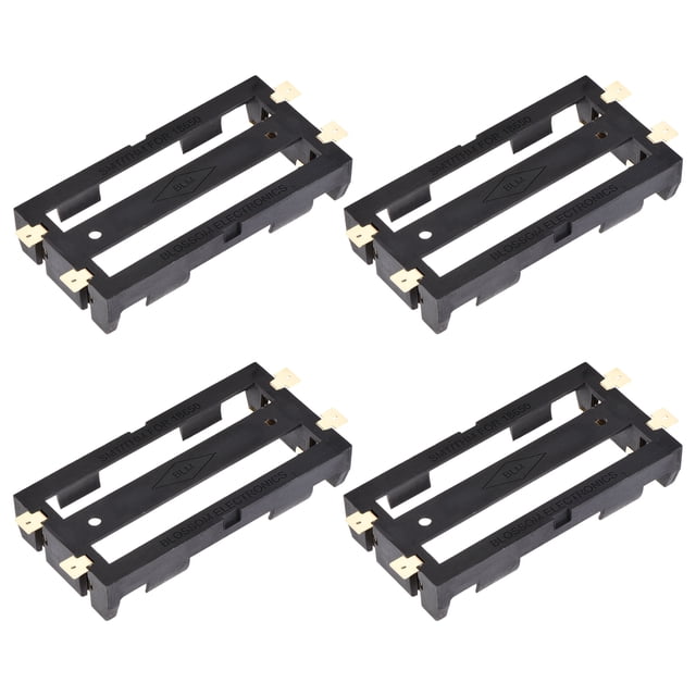 Unique Bargains Battery Case Storage Box 2 Slots x 3.7V Battery Holder for 2 x 18650 Battery 4 Pcs