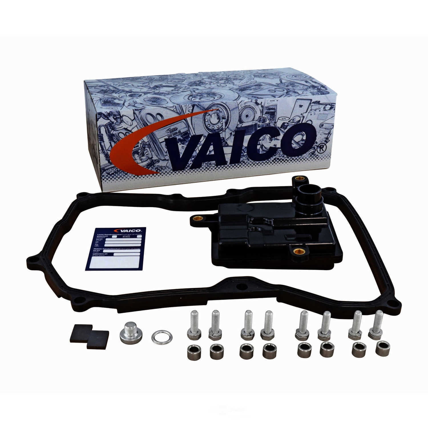 VAICO V10-8038-BEK Filter W/ Oil Pan Gasket, Instl Hardware, Filter W/ Oil Pan Gasket, Instl