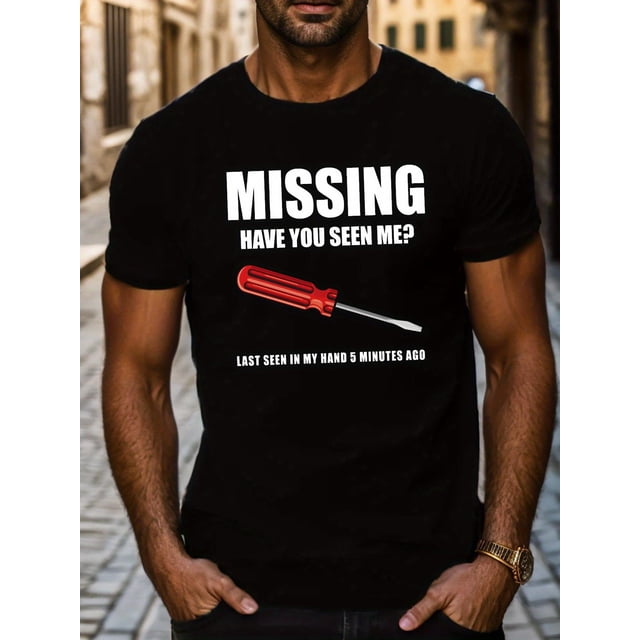 Camiseta informal de manga corta para hombre con estampado geométrico, estilo veraniego, de algodón transpirable, cuello redondo y lavable a máquina. Ideal para el verano.