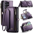 thumbnail image 1 of CaseMe Funda de Cuero para Samsung Galaxy S26 Ultra 5G con Billetera [Bloqueo RFID] con Ranura para Billetes con Zíper y 10 Tarjeteros, Funda de Cuero PU Suave con Correa Magnética para el Hombro y l, 1 of 9