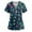 BS03-Dark Green, variant on ADSSDQ Nursing Uniforms Shirts Women Plus Size Stretchy Scrub Tops Women V Neck Nursing Short Sleeve Tee Tops Medical Scrubs with Pockets