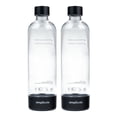 thumbnail image 1 of Botellas de agua con gas reutilizables Simpli Soda, 1 L, paquete de 2, compatibles con BLU, Philips y Aarke, color negro (no aptas para lavavajillas), 1 of 4