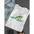 thumbnail image 3 of Cute Avocado Swimming T-Shirt Women -Image by Shutterstock, Female Small, 3 of 4