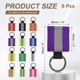 thumbnail image 2 of Uxcell 8Pcs Reflective Keychain High Visibility Tags Lanyards Pendants Zipper Pulls Waterproof for Backpack Running Cycling Purple, 2 of 6