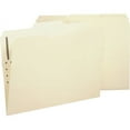 Business Source 2-Ply Tab Kraft Fastener Folders - Letter Size With Fasteners For Secure Filing