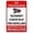 Warning Sign 3, variant on Deep Evacuation Warning Sign 8"x12" - Construction Security Metal for Building Site Flood Zone Business Home Outdoor Indoor Road Yard