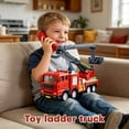 thumbnail image 5 of 1:1 Scale Fire Ladder Truck Toy With Extendable Ladder, Realistic Details & Movable Parts, Ideal For Imaginative , Indoor & Outdoor Play For Family, Toddlers & Kids Of, 5 of 6