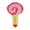 Pink, variant on Squeaky & Bite Dog Plush Blue Lollipop Toy
