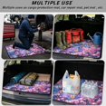 thumbnail image 3 of Xixirimido Universal Car Trunk Mat 29" x 39", All Weather Trunk Protection Durable Cargo Liner Mat Auto Interior Accessories Fit for Most Car Models, Butterfly Cherry Blossom Galaxy, 3 of 7