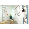 thumbnail image 2 of Home gym equipment for kids, Indoor home playground, Wallbarz Family, Sportkid, 2kinds of Set Holders - Floor & Ceiling or Wallmount, gymnastic rings, wall bar, swedish wall, climbing rope…, 2 of 6