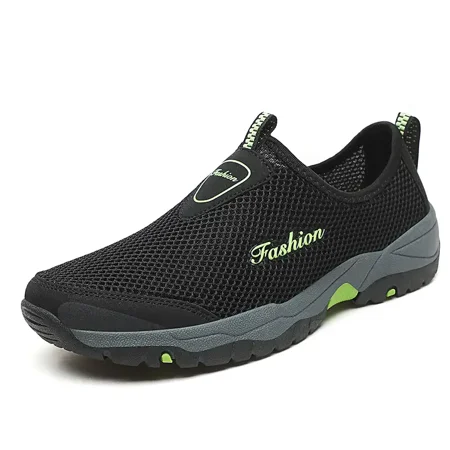 

Men‘s Fashion Mesh Breathable Non-slip Slip On Shoes Flat Shoes