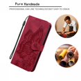 thumbnail image 5 of Dteck Wallet Case for Samsung Galaxy S24 Plus, Women Butterfly Embossed PU Leather Stand Card Slots Wrist Strap Flip Folio Cover for Samsung Galaxy S24+/S24 Plus,Red, 5 of 6