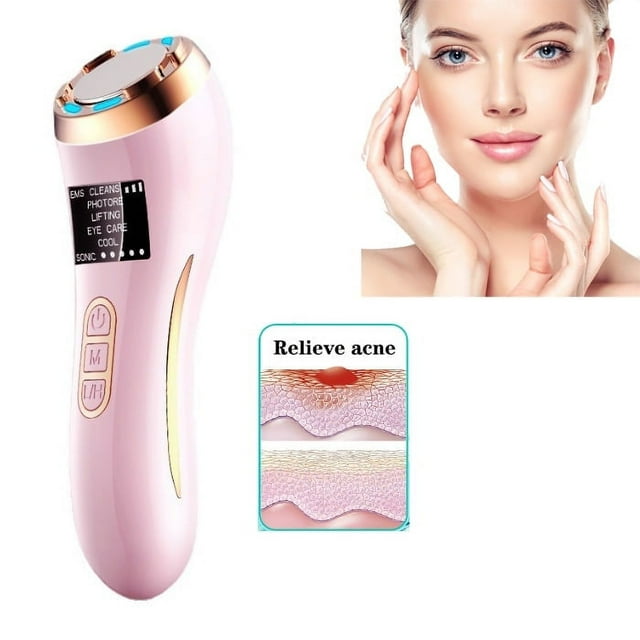 4 in 1 Skin Therapy Wand - Ion Therapy LED Light Machine - Anti Aging - Lift & Firm Tighten Skin Wrinkles