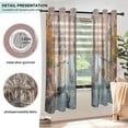thumbnail image 5 of Window Curtain Panels Cotton And Linen Decorative Curtains - Symmetrical Window Shade Spring Church View Backdrops for Home Office Sunroom Country House, 5 of 7
