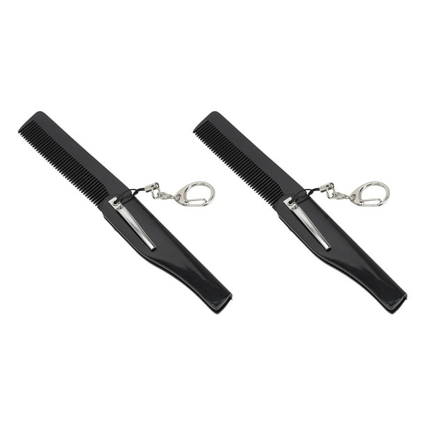 Cepillo De Bolsillo De Viaje, ABS Portátil Antiestático, Cepillo De Pelo Plegable De Viaje De Amplia Aplicación, Pulido Fino Con 2 Espejos Acrílicos Para Ir De Compras