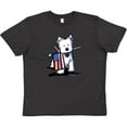 thumbnail image 3 of Inktastic US Flag Westie Youth T-Shirt, 3 of 5