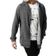 thumbnail image 2 of Hat and Beyond Men's Casual French Terry Zip Up Hoodie Jacket with Elbow Patches, 2 of 8