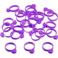 thumbnail image 1 of 50 piezas de lazos para bolsas de pastelería, lazos para bolsas de glaseado de silicona, reutilizables, Clips para bolsas de decoración de pasteles para cupcakes, galletas, suministros de pastelería WD.WDQZL Patio y Jardin, 1 of 7
